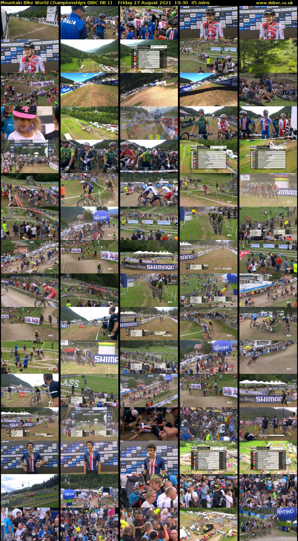 Mountain Bike World Championships (BBC RB 1) Friday 27 August 2021 19:30 - 20:15