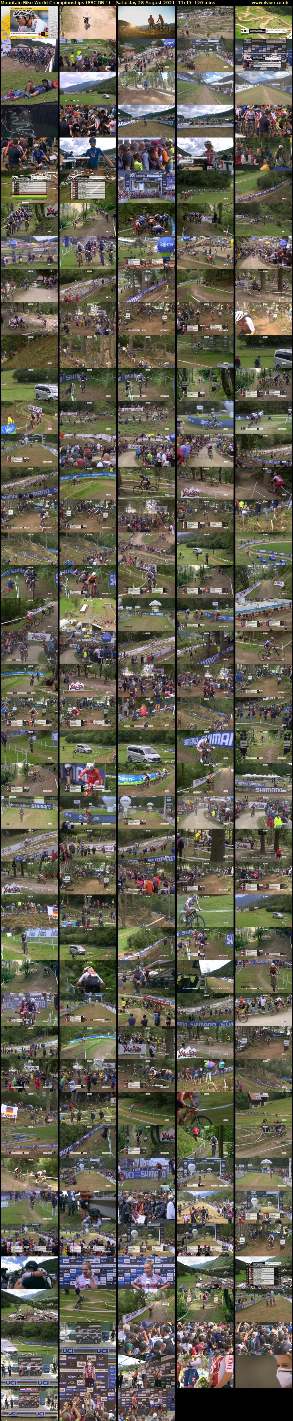 Mountain Bike World Championships (BBC RB 1) Saturday 28 August 2021 11:45 - 13:45