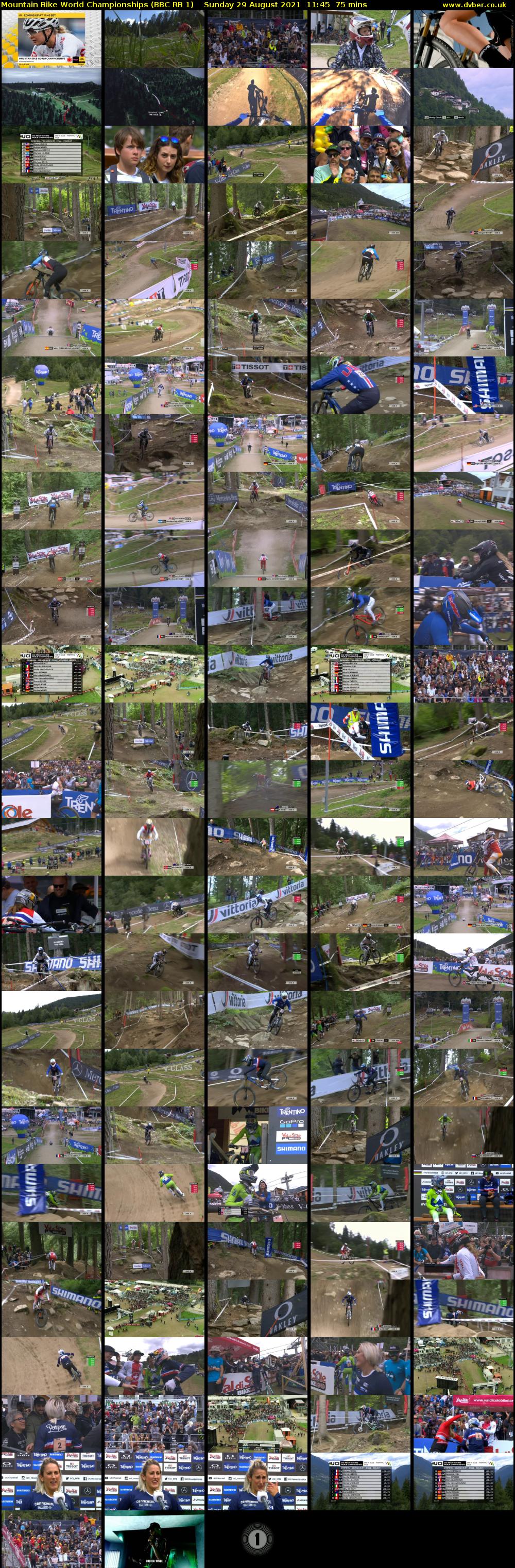 Mountain Bike World Championships (BBC RB 1) Sunday 29 August 2021 11:45 - 13:00