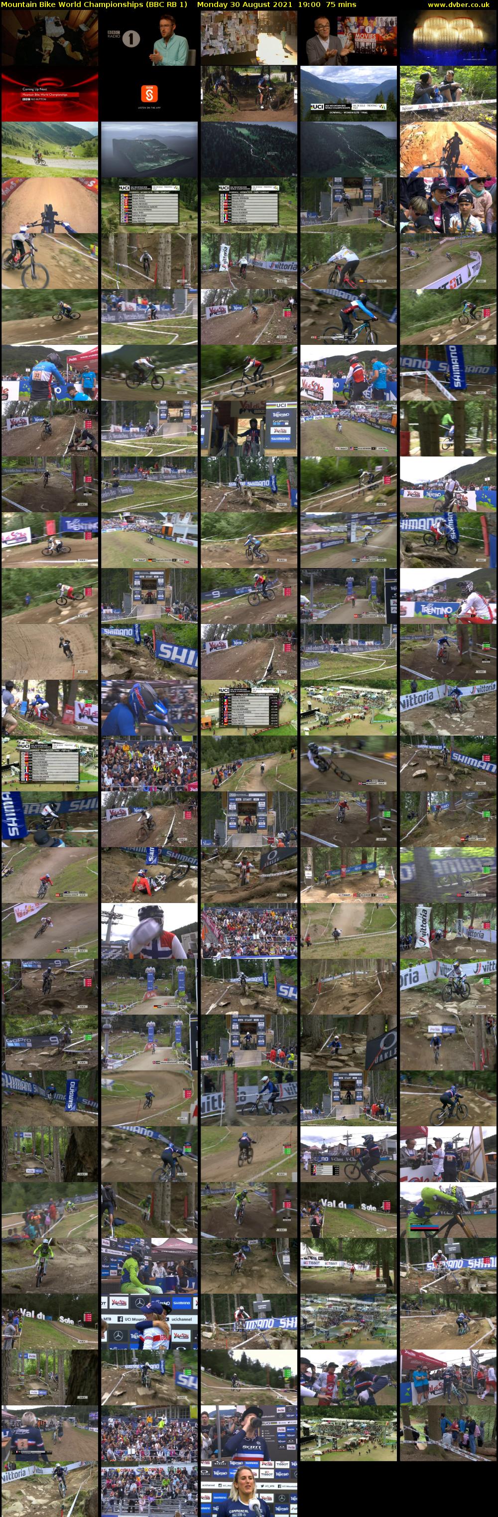 Mountain Bike World Championships (BBC RB 1) Monday 30 August 2021 19:00 - 20:15