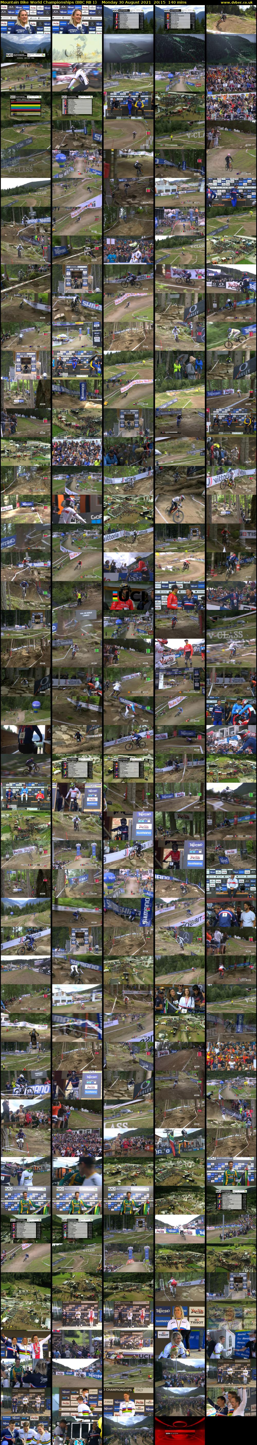 Mountain Bike World Championships (BBC RB 1) Monday 30 August 2021 20:15 - 22:35