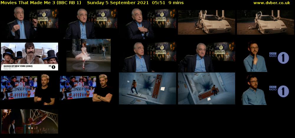 Movies That Made Me 3 (BBC RB 1) Sunday 5 September 2021 05:51 - 06:00