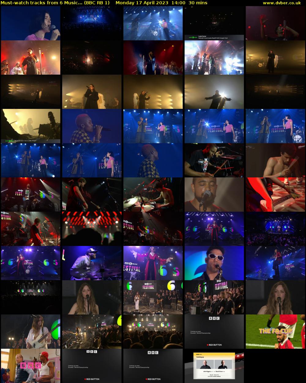 Must-watch tracks from 6 Music... (BBC RB 1) Monday 17 April 2023 14:00 - 14:30