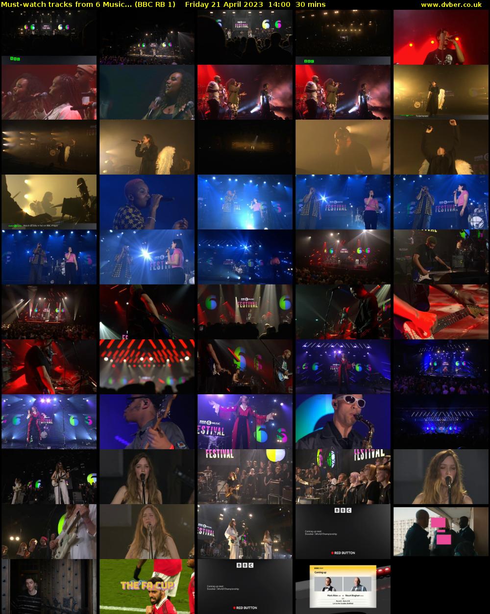 Must-watch tracks from 6 Music... (BBC RB 1) Friday 21 April 2023 14:00 - 14:30