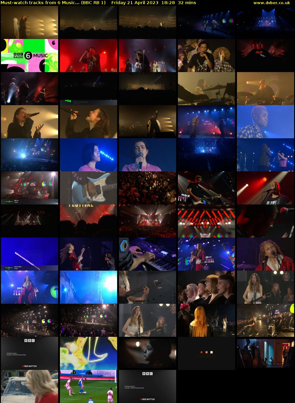 Must-watch tracks from 6 Music... (BBC RB 1) Friday 21 April 2023 18:28 - 19:00