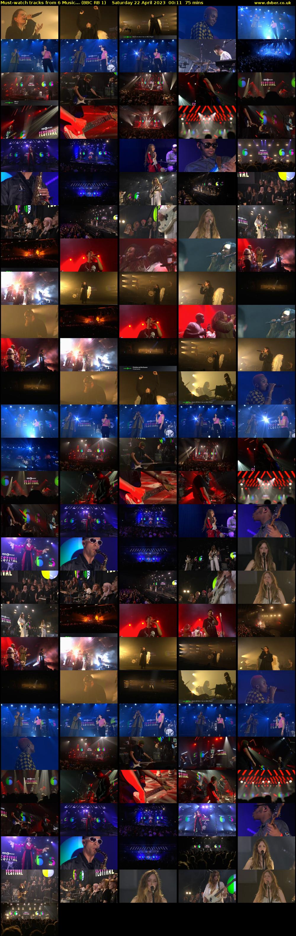 Must-watch tracks from 6 Music... (BBC RB 1) Saturday 22 April 2023 00:11 - 01:26