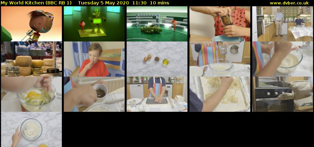 My World Kitchen (BBC RB 1) Tuesday 5 May 2020 11:30 - 11:40