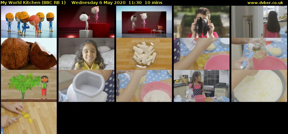 My World Kitchen (BBC RB 1) Wednesday 6 May 2020 11:30 - 11:40