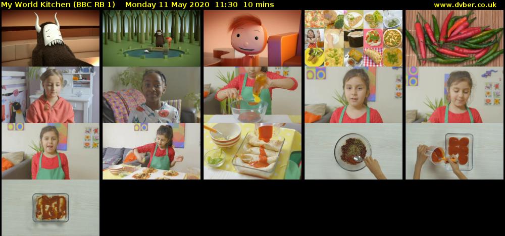 My World Kitchen (BBC RB 1) Monday 11 May 2020 11:30 - 11:40
