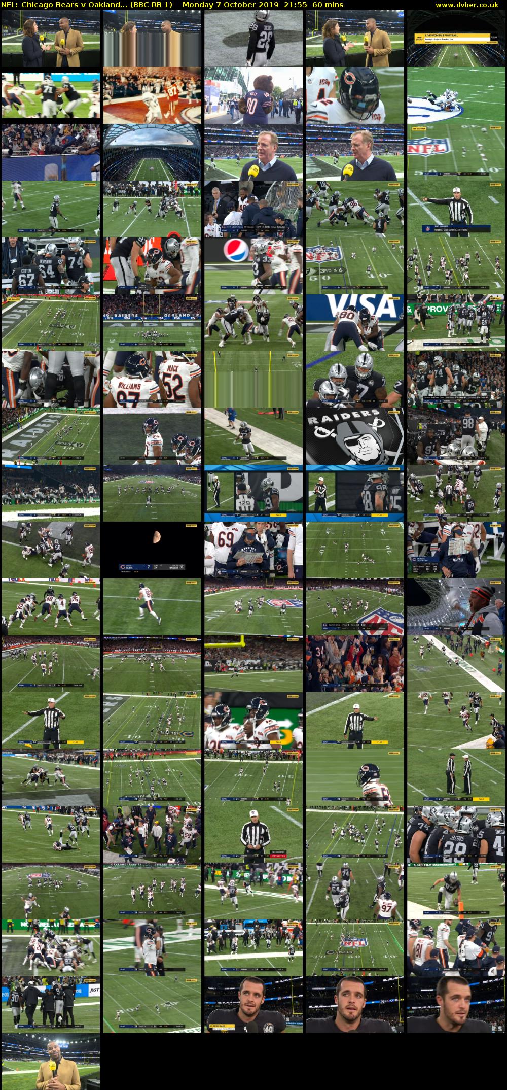 NFL: Chicago Bears v Oakland... (BBC RB 1) Monday 7 October 2019 21:55 - 22:55