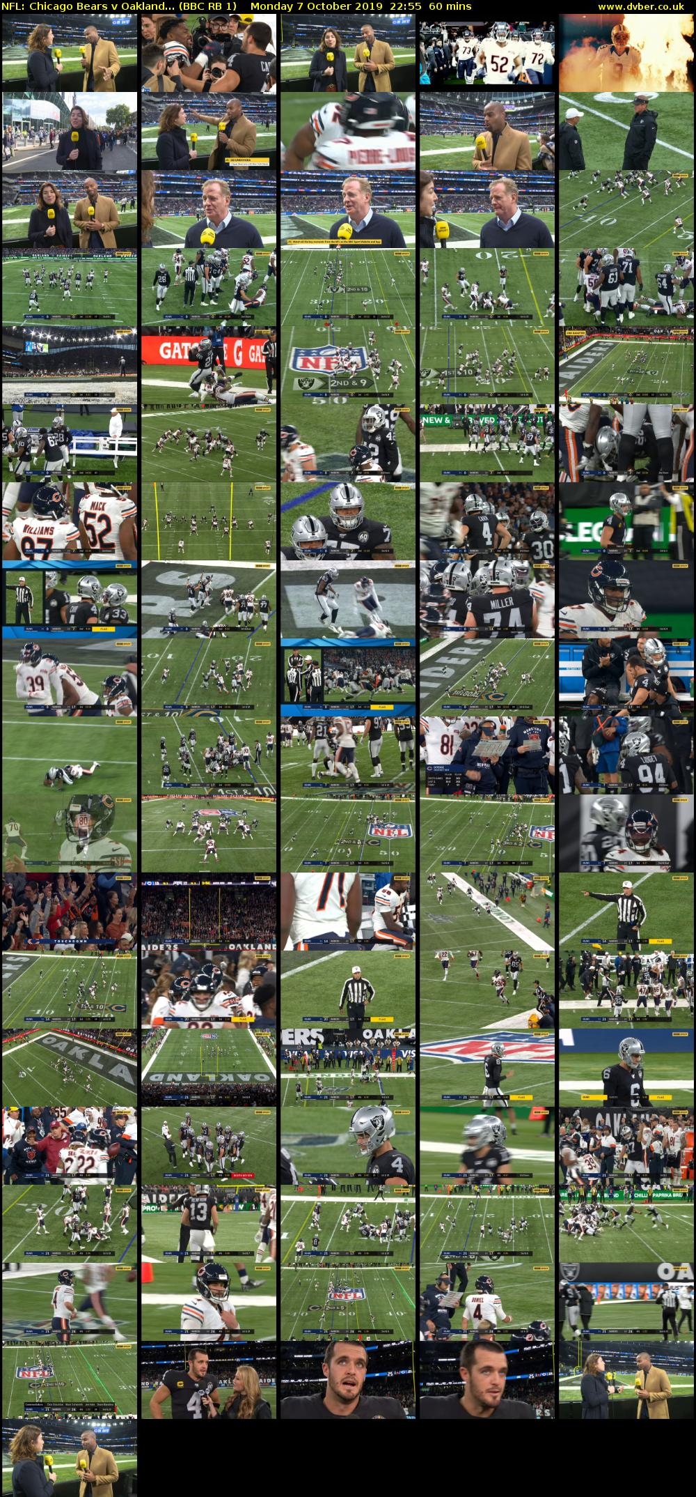 NFL: Chicago Bears v Oakland... (BBC RB 1) Monday 7 October 2019 22:55 - 23:55