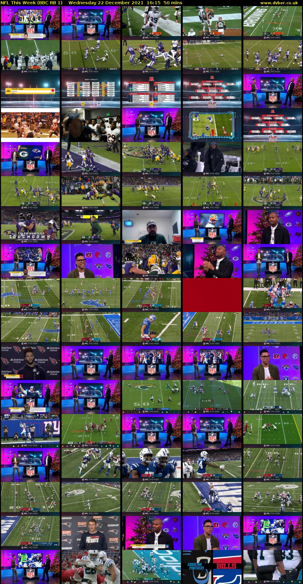 NFL This Week (BBC RB 1) Wednesday 22 December 2021 16:15 - 17:05