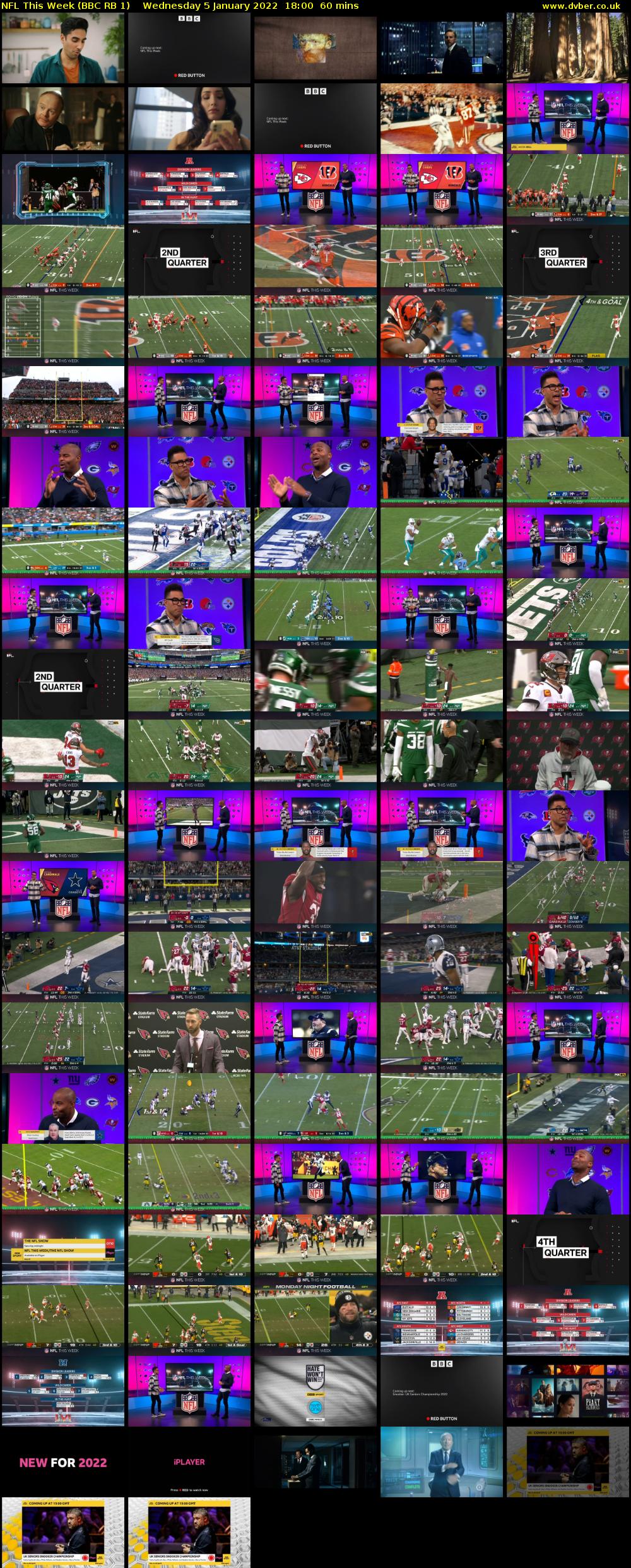 NFL This Week (BBC RB 1) Wednesday 5 January 2022 18:00 - 19:00