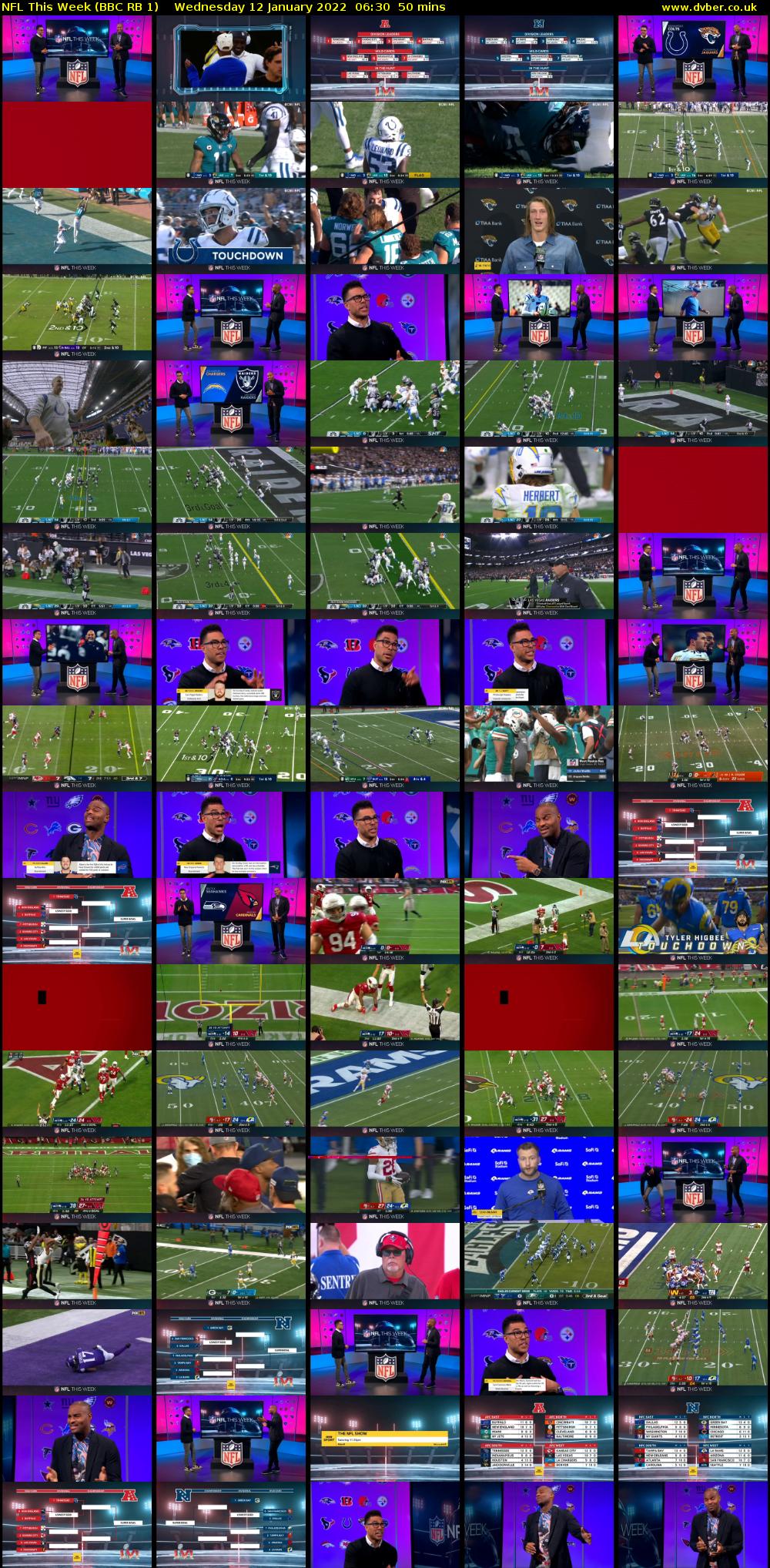 NFL This Week (BBC RB 1) Wednesday 12 January 2022 06:30 - 07:20