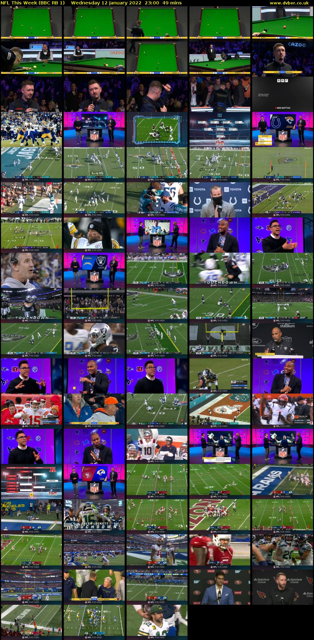 NFL This Week (BBC RB 1) Wednesday 12 January 2022 23:00 - 23:49