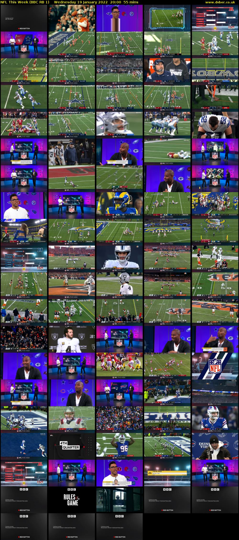 NFL This Week (BBC RB 1) Wednesday 19 January 2022 20:00 - 20:55