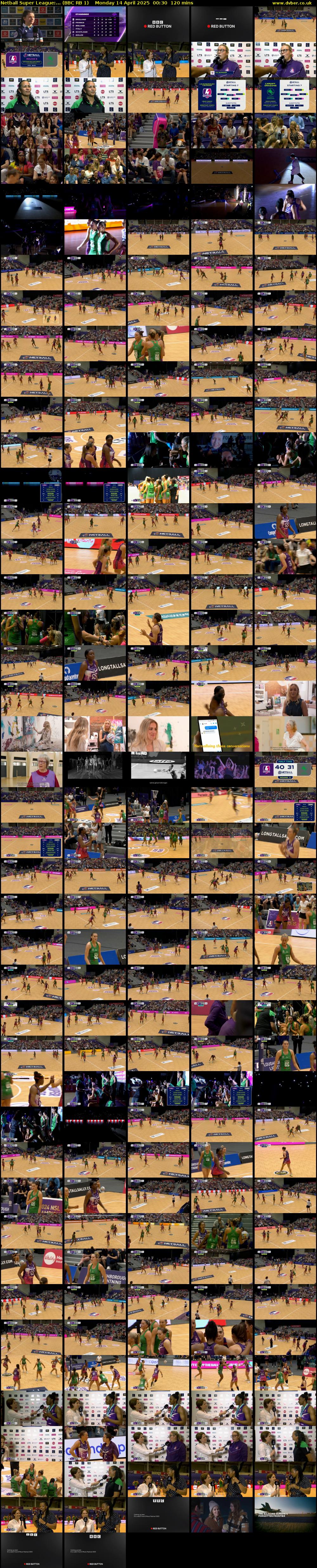 Netball Super League:... (BBC RB 1) Monday 14 April 2025 00:30 - 02:30