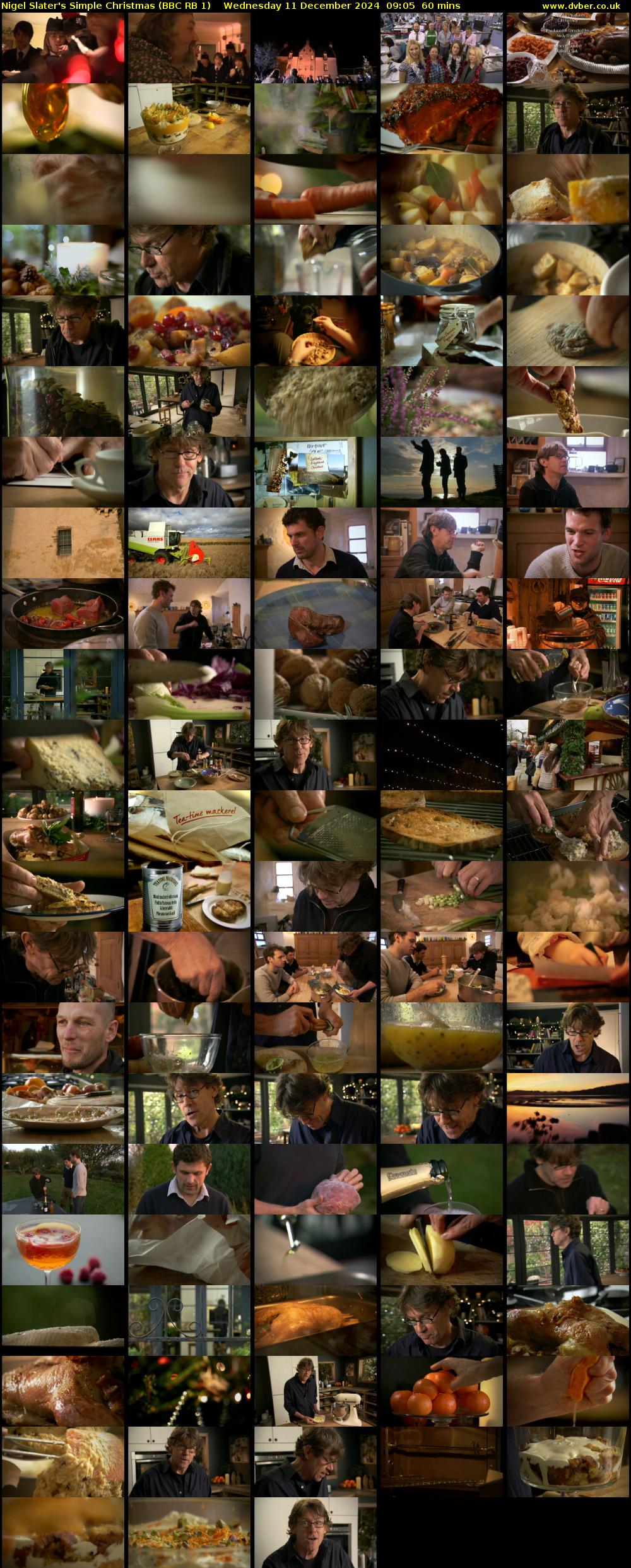 Nigel Slater's Simple Christmas (BBC RB 1) Wednesday 11 December 2024 09:05 - 10:05