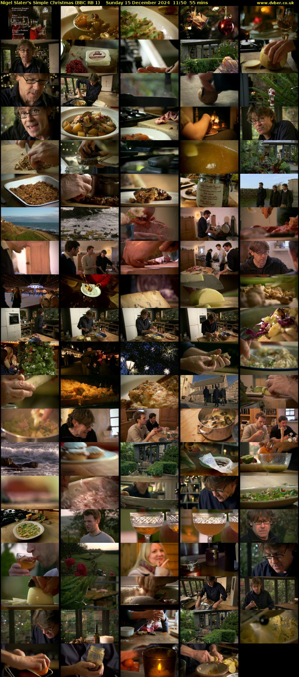 Nigel Slater's Simple Christmas (BBC RB 1) Sunday 15 December 2024 11:50 - 12:45