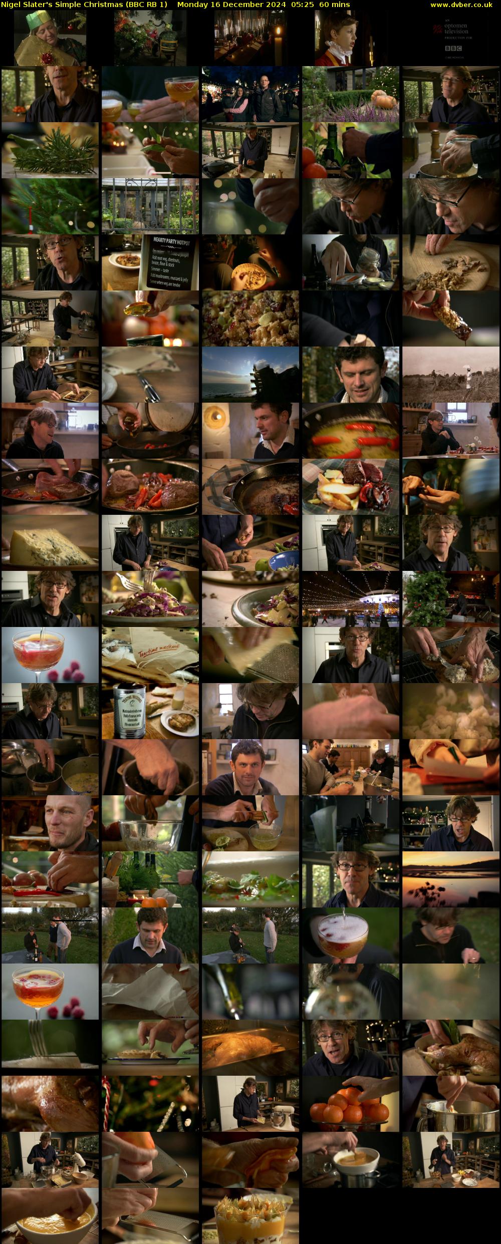 Nigel Slater's Simple Christmas (BBC RB 1) Monday 16 December 2024 05:25 - 06:25