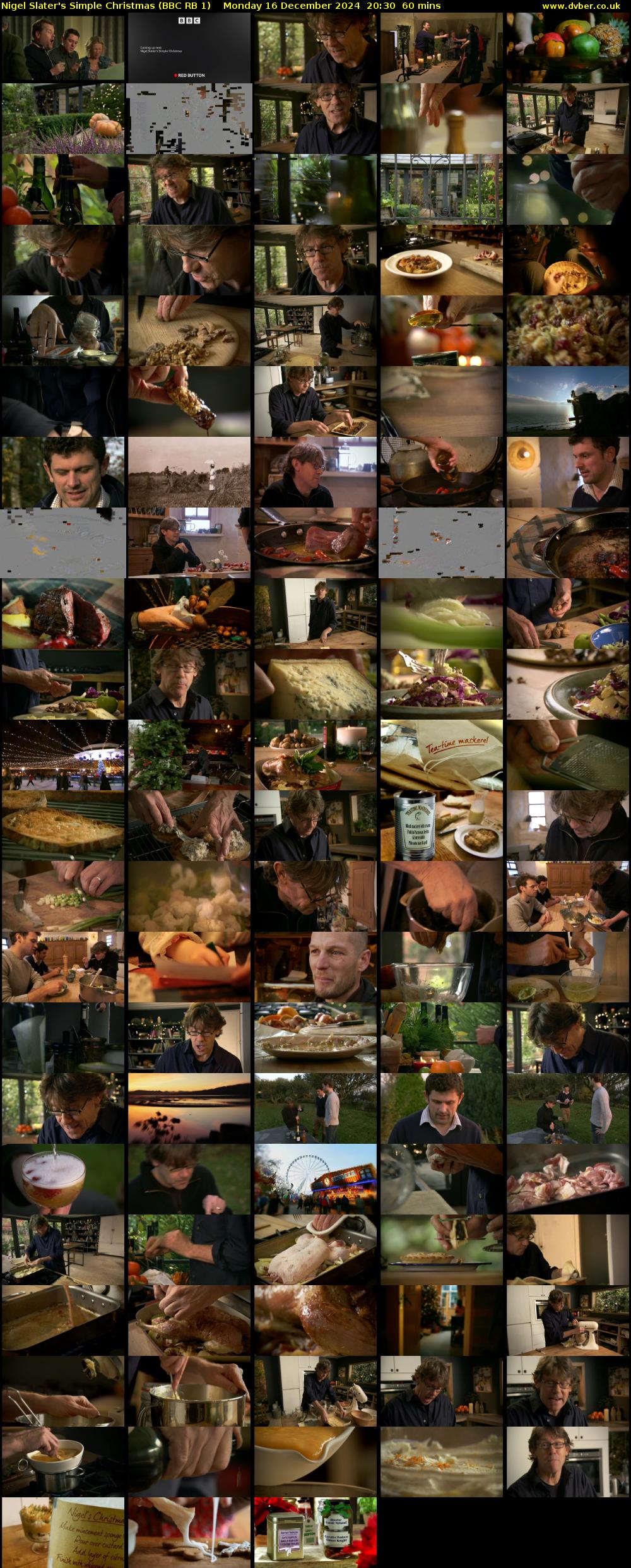Nigel Slater's Simple Christmas (BBC RB 1) Monday 16 December 2024 20:30 - 21:30