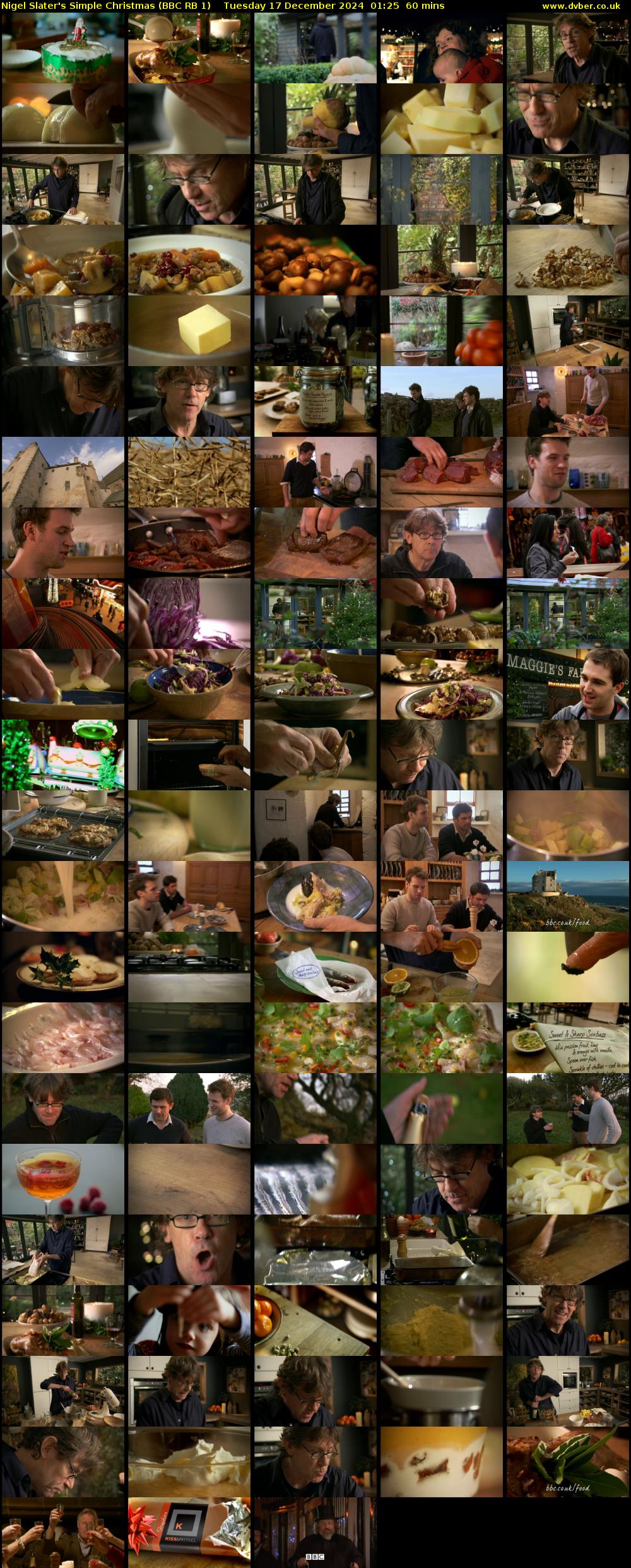 Nigel Slater's Simple Christmas (BBC RB 1) Tuesday 17 December 2024 01:25 - 02:25