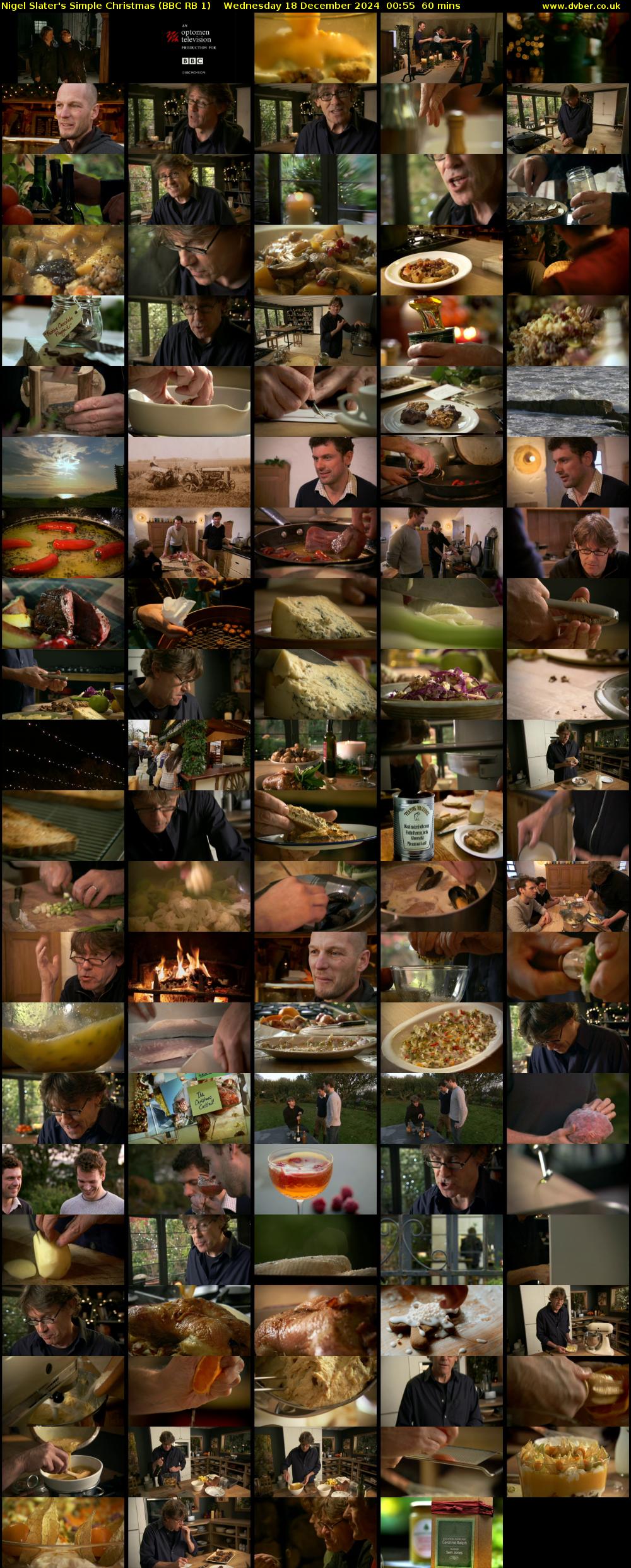 Nigel Slater's Simple Christmas (BBC RB 1) Wednesday 18 December 2024 00:55 - 01:55