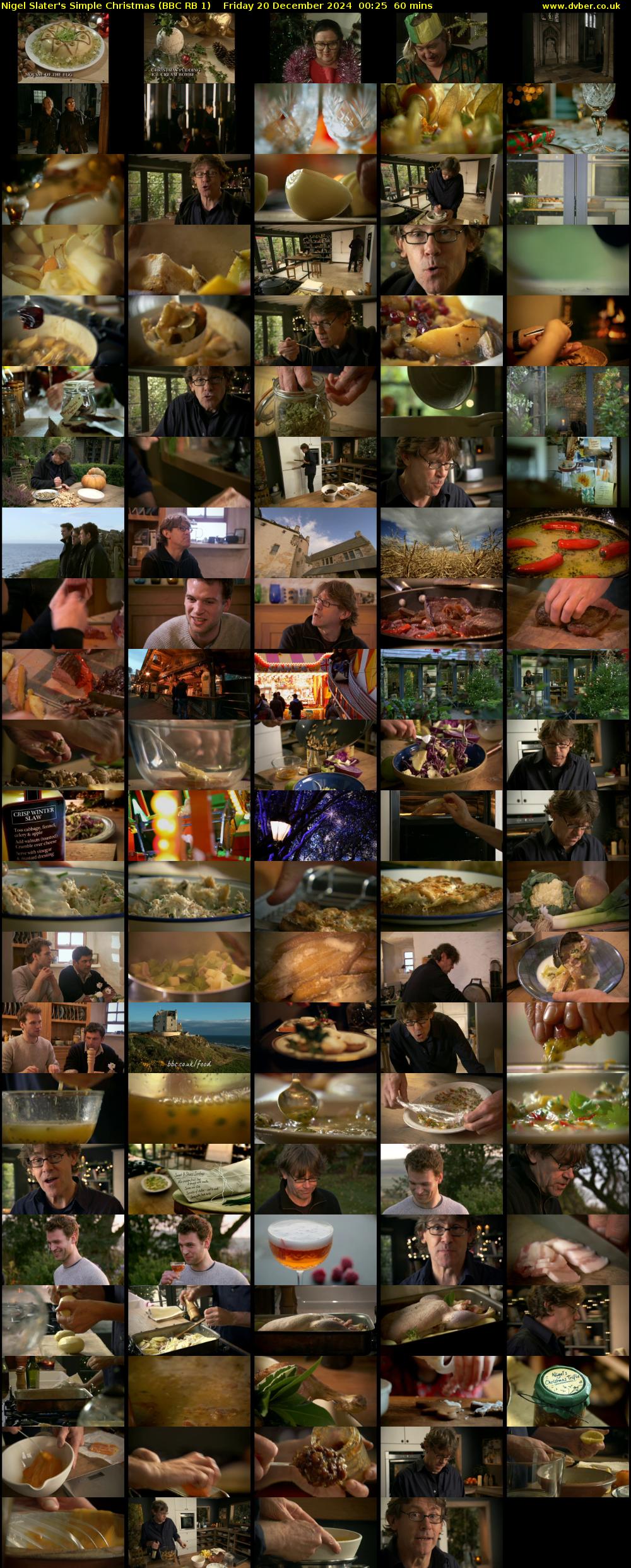 Nigel Slater's Simple Christmas (BBC RB 1) Friday 20 December 2024 00:25 - 01:25