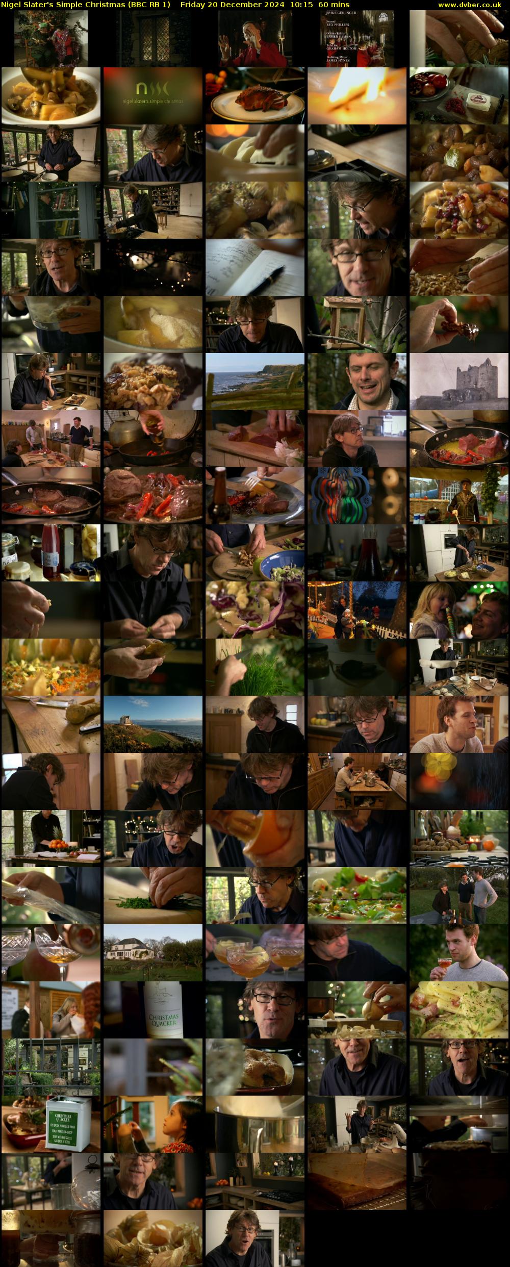 Nigel Slater's Simple Christmas (BBC RB 1) Friday 20 December 2024 10:15 - 11:15