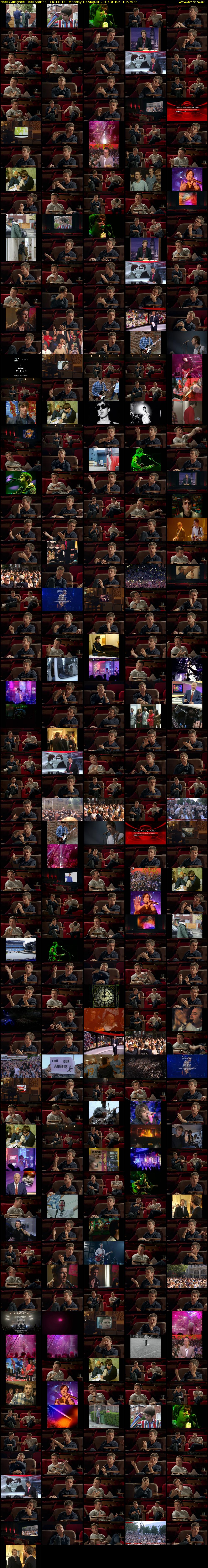 Noel Gallagher: Reel Stories (BBC RB 1) Monday 19 August 2019 01:05 - 04:10