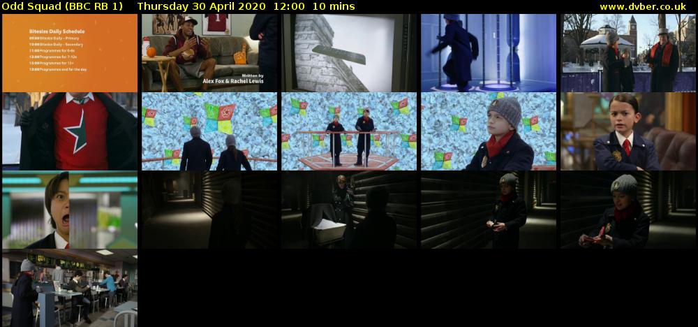 Odd Squad (BBC RB 1) Thursday 30 April 2020 12:00 - 12:10