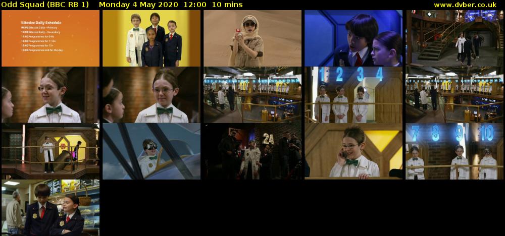 Odd Squad (BBC RB 1) Monday 4 May 2020 12:00 - 12:10