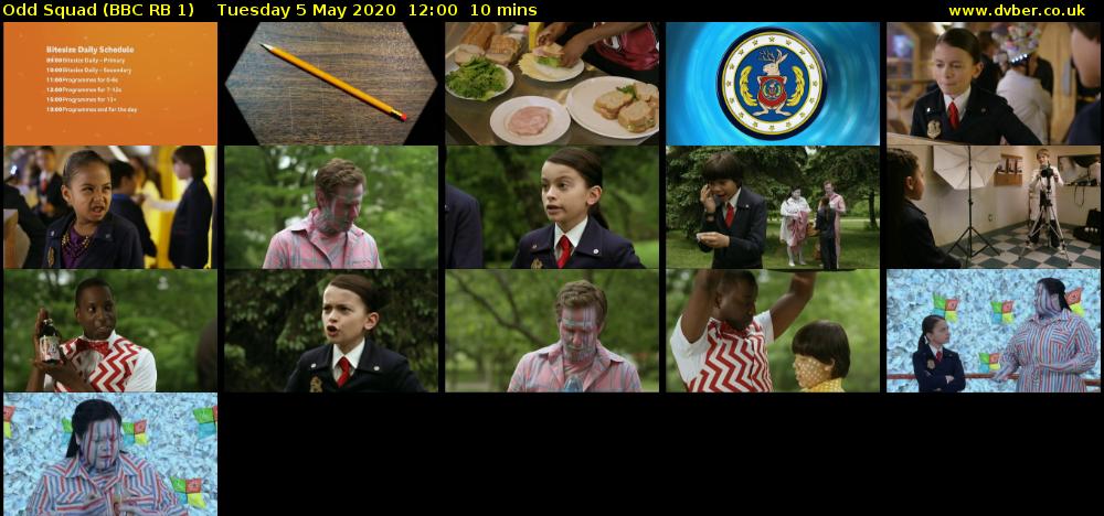 Odd Squad (BBC RB 1) Tuesday 5 May 2020 12:00 - 12:10
