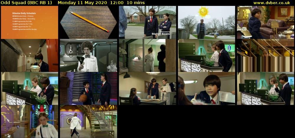 Odd Squad (BBC RB 1) Monday 11 May 2020 12:00 - 12:10