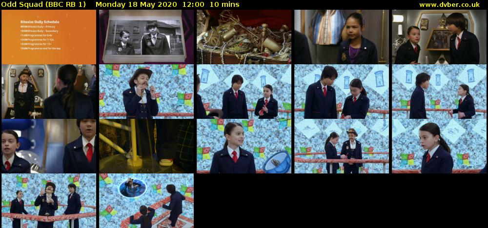 Odd Squad (BBC RB 1) Monday 18 May 2020 12:00 - 12:10