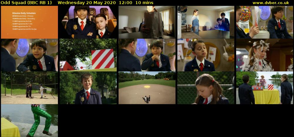 Odd Squad (BBC RB 1) Wednesday 20 May 2020 12:00 - 12:10