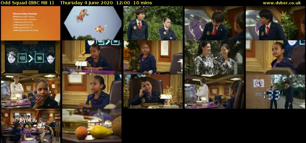Odd Squad (BBC RB 1) Thursday 4 June 2020 12:00 - 12:10