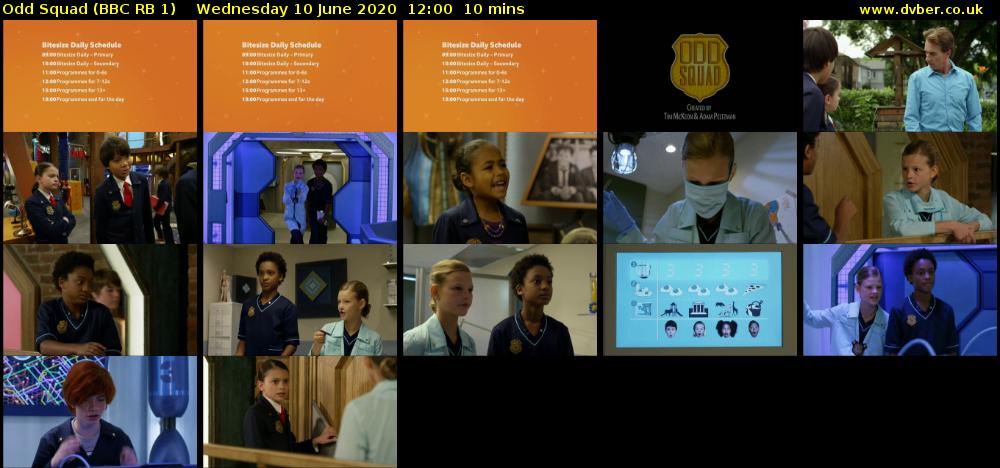 Odd Squad (BBC RB 1) Wednesday 10 June 2020 12:00 - 12:10