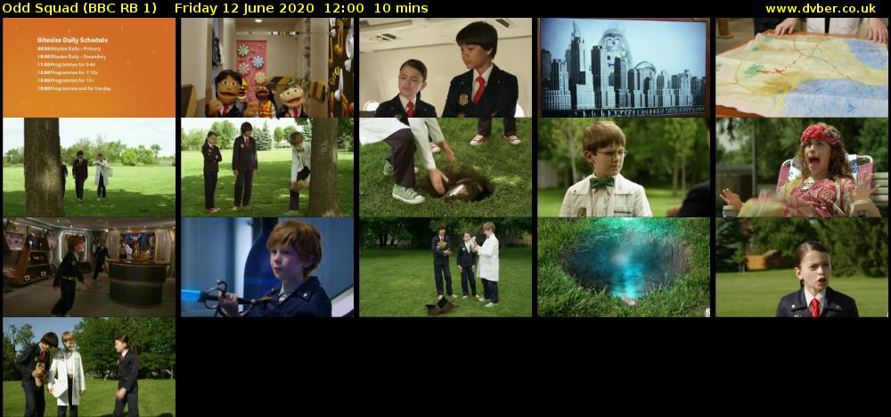 Odd Squad (BBC RB 1) Friday 12 June 2020 12:00 - 12:10