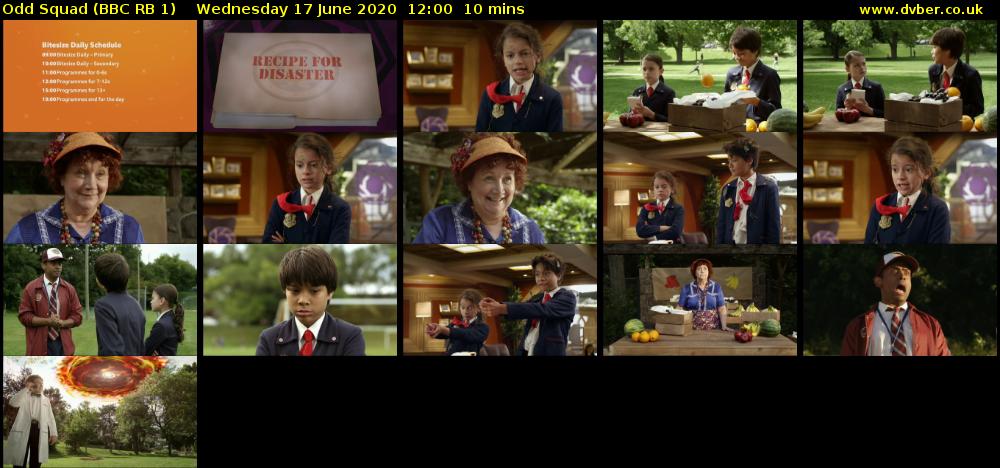 Odd Squad (BBC RB 1) Wednesday 17 June 2020 12:00 - 12:10