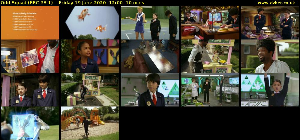 Odd Squad (BBC RB 1) Friday 19 June 2020 12:00 - 12:10