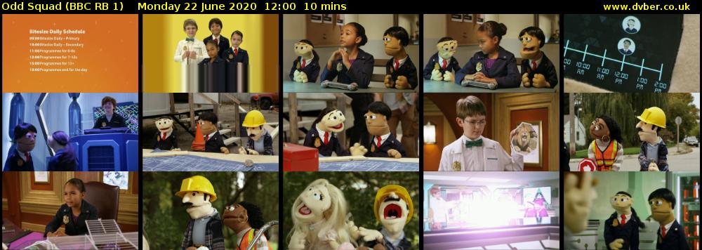 Odd Squad (BBC RB 1) Monday 22 June 2020 12:00 - 12:10