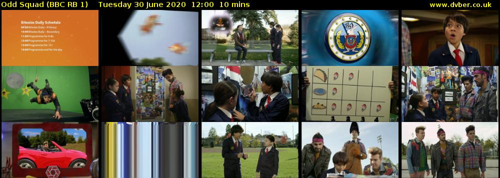 Odd Squad (BBC RB 1) Tuesday 30 June 2020 12:00 - 12:10