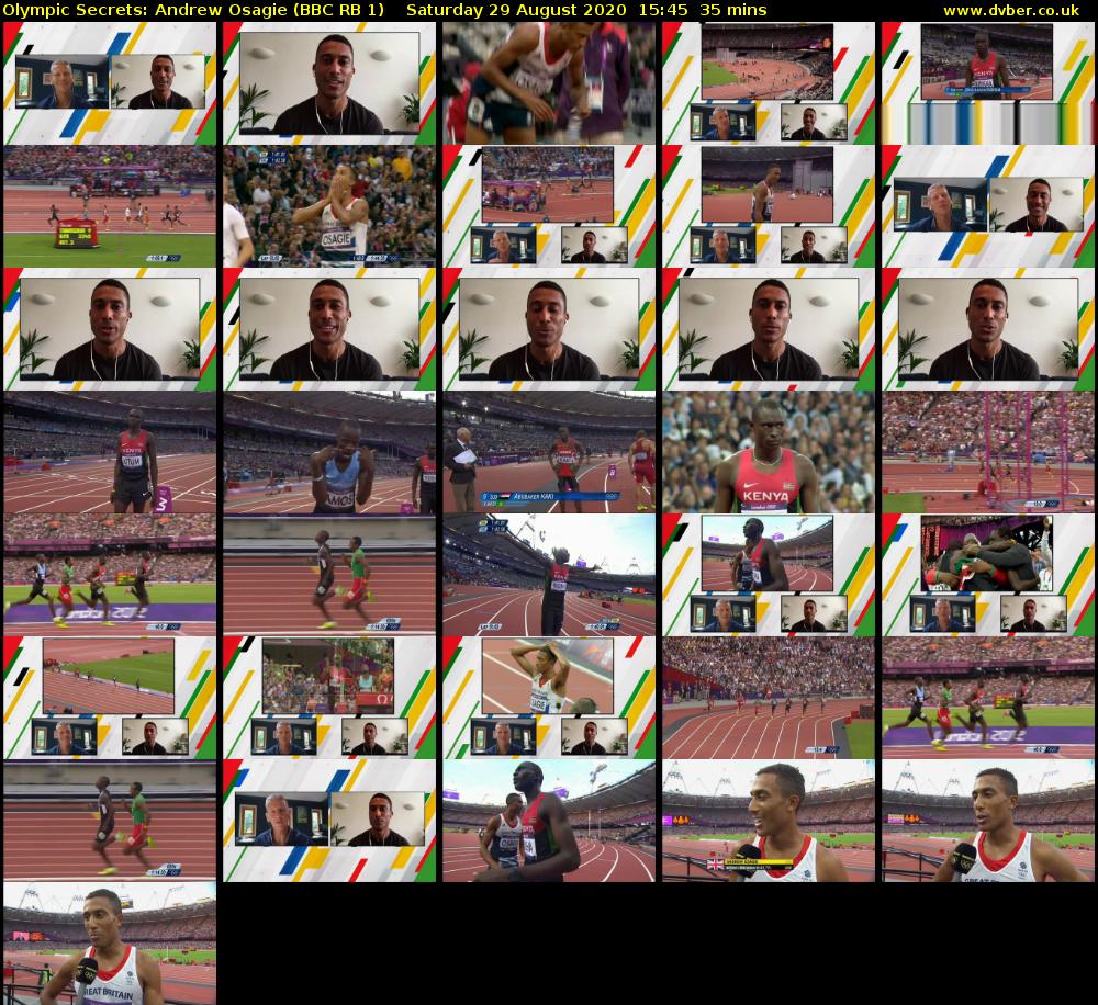 Olympic Secrets: Andrew Osagie (BBC RB 1) Saturday 29 August 2020 15:45 - 16:20