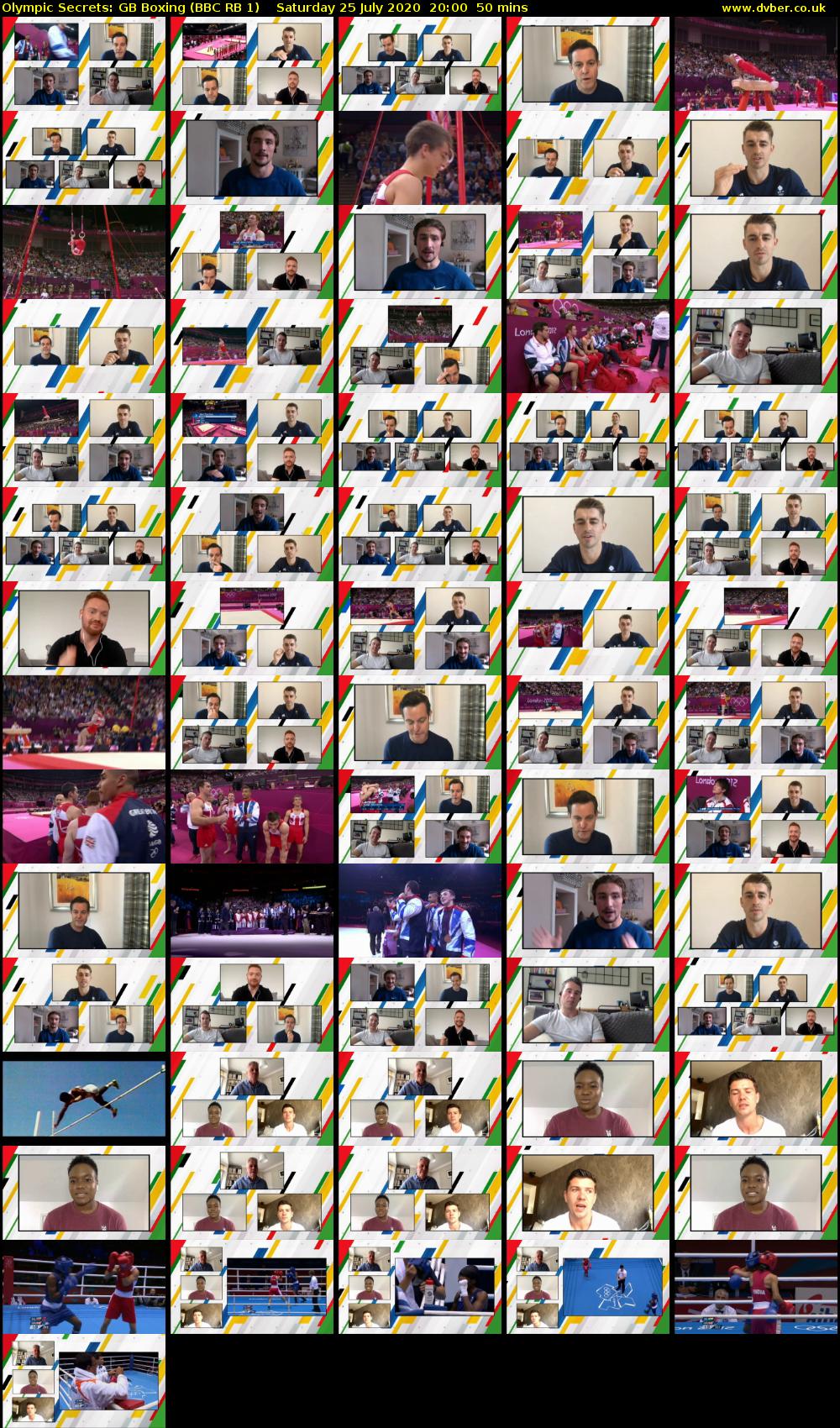 Olympic Secrets: GB Boxing (BBC RB 1) Saturday 25 July 2020 20:00 - 20:50