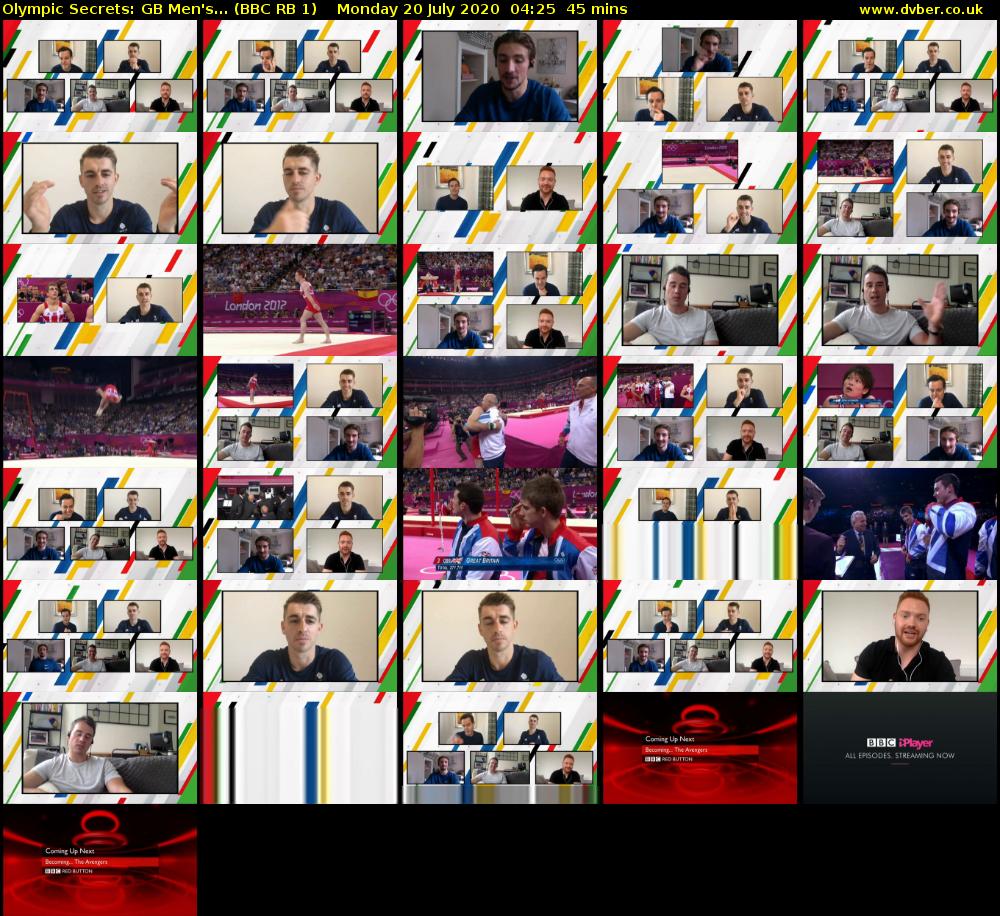 Olympic Secrets: GB Men's... (BBC RB 1) Monday 20 July 2020 04:25 - 05:10