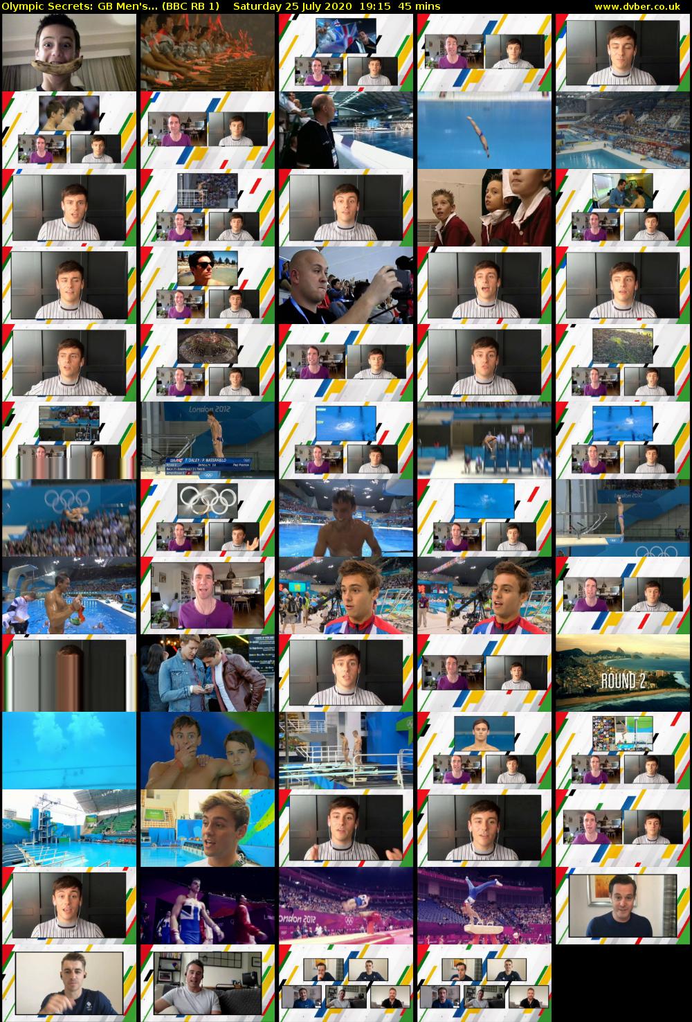 Olympic Secrets: GB Men's... (BBC RB 1) Saturday 25 July 2020 19:15 - 20:00