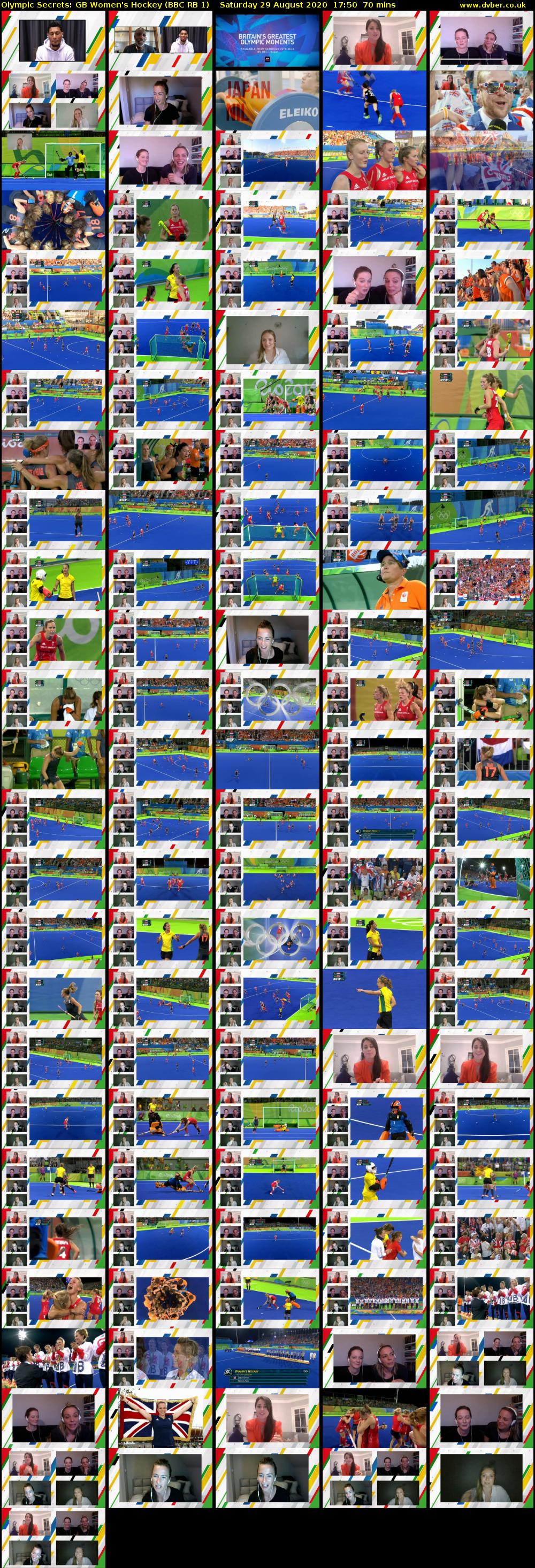Olympic Secrets: GB Women's Hockey (BBC RB 1) Saturday 29 August 2020 17:50 - 19:00