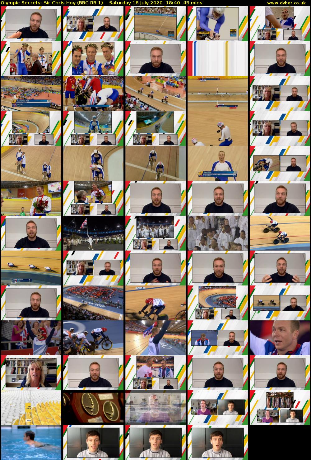 Olympic Secrets: Sir Chris Hoy (BBC RB 1) Saturday 18 July 2020 18:40 - 19:25
