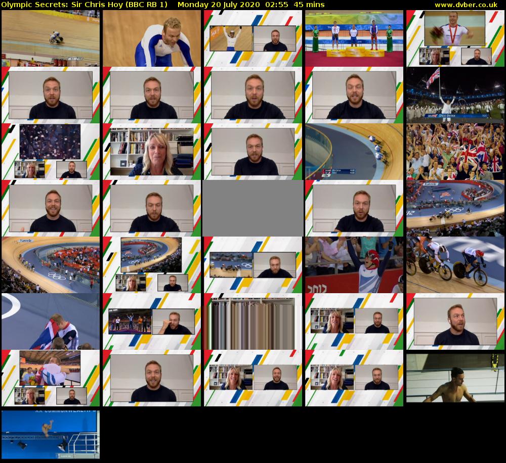 Olympic Secrets: Sir Chris Hoy (BBC RB 1) Monday 20 July 2020 02:55 - 03:40
